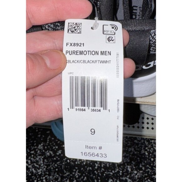 Adidas Energy Falcon Mens Athletic Running Shoes Size 9 Black White EE9856 main image 8
